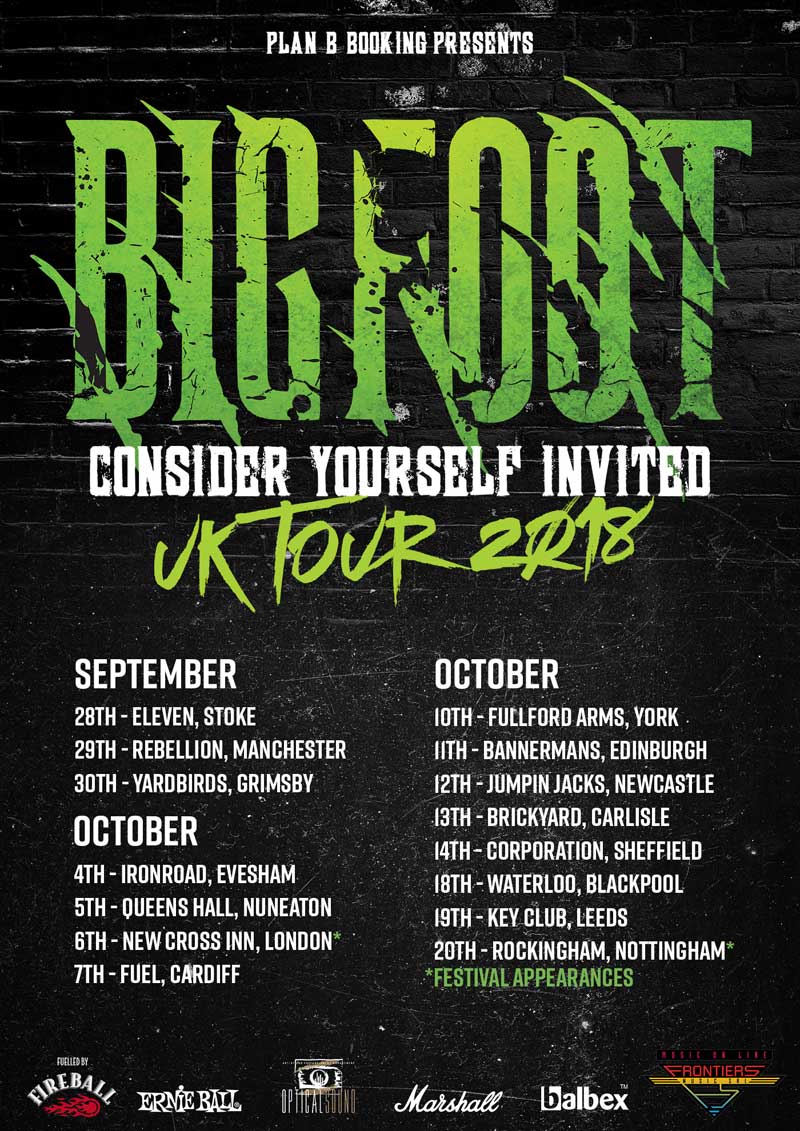 Bigfoot UK Tour